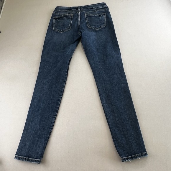 Silver Jeans Womens SZ 27x31 Embroidered Elyse Skinny Low Rise Preppy Boho - Picture 5 of 12